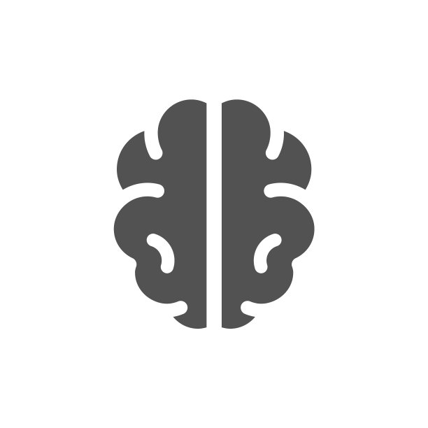 人类大脑黑色图标图片下载