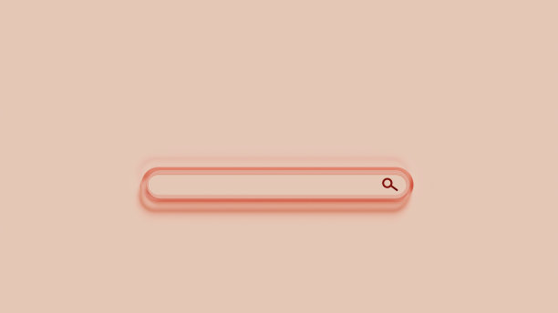 3D渲染图标玻璃搜索栏3D插图背景图片下载