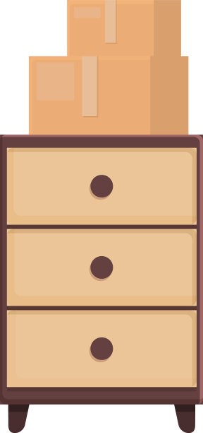 搬迁抽屉图标卡通房子搬迁图片下载