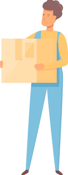 箱子搬迁图标卡通房子搬迁图片下载