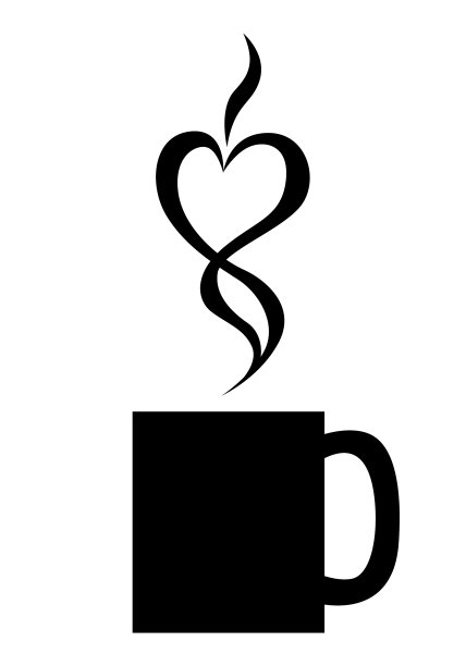 杯子用热饮和蒸汽做成一个形状图片下载