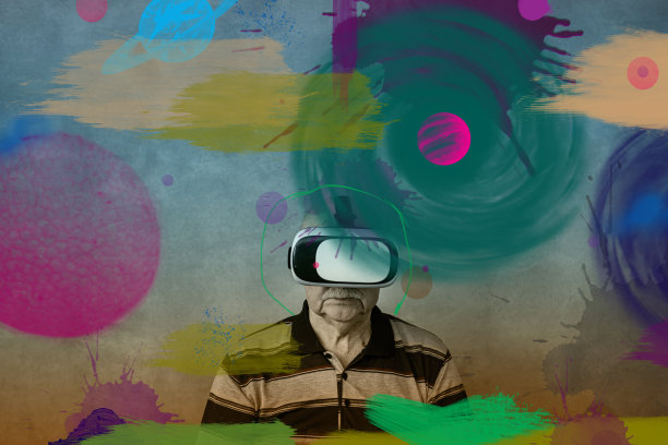 VR眼镜给了高级男性新的想法图片下载