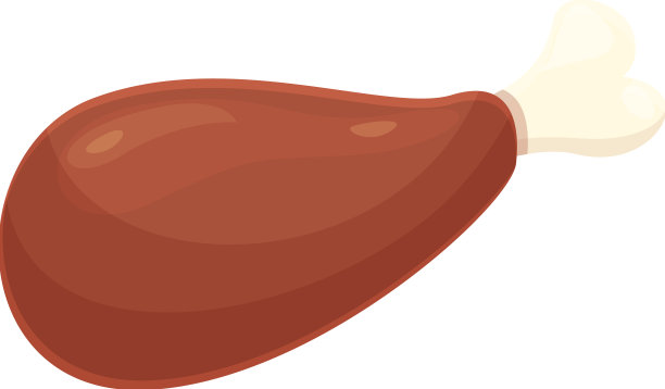 鸡肉烤架图标卡通烧烤牛排图片下载