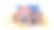 交付的概念。房子周围用白色背景的包裹。三维演示图片下载