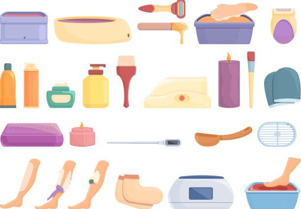 蜡疗图标设置卡通脱毛图片下载