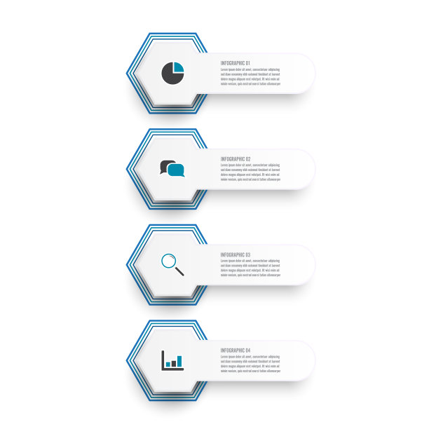 信息图4个选项模板图片下载