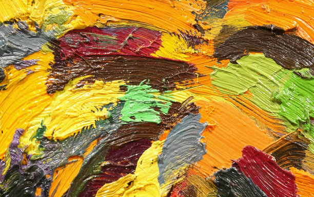 笔触艺术背景的彩色油漆图片下载