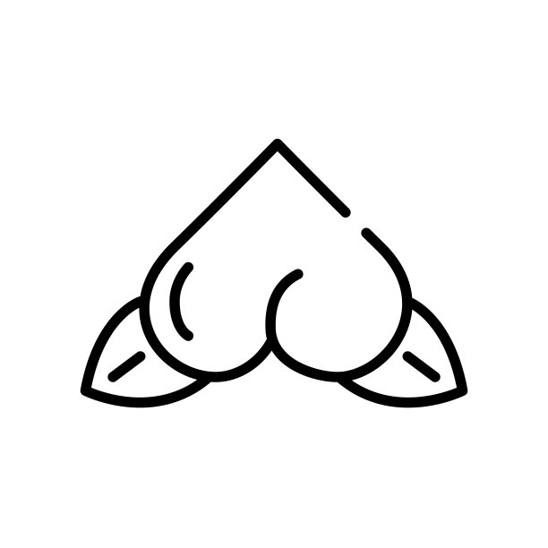 桃心形中国农历新年的象征图片下载