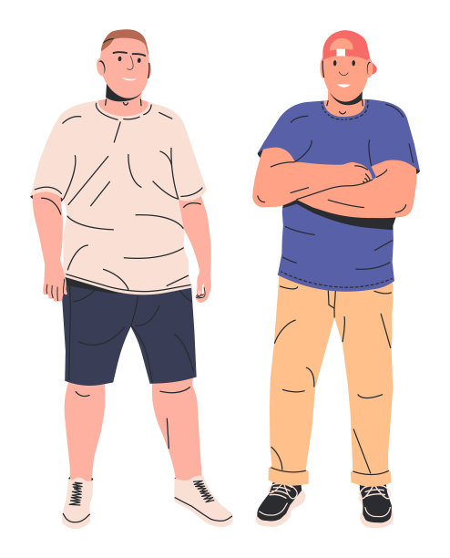 胖子vs健康男人图片下载