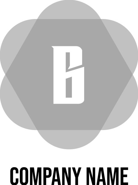 初始字母标志b设计图形图片下载