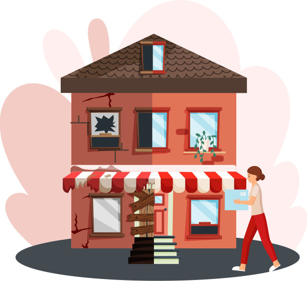 家庭改造旧房子前后维修图片下载