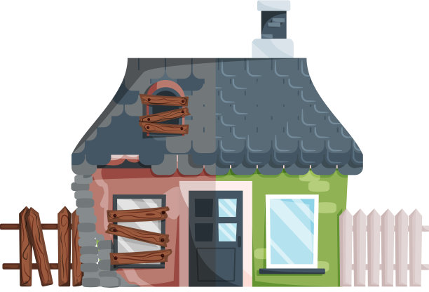 家庭改造旧房子前后维修图片下载