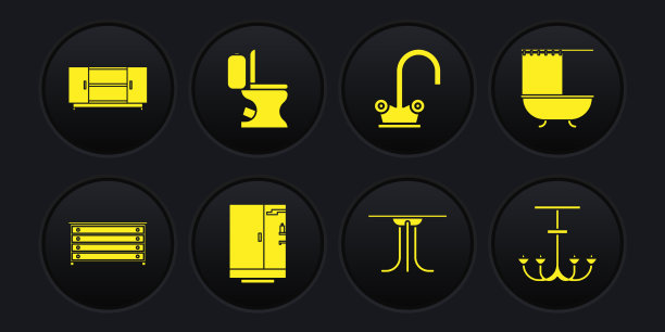 五斗橱浴缸配浴帘图片下载