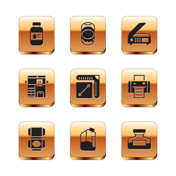 设置打印机墨水瓶纸箱纸盒图片下载