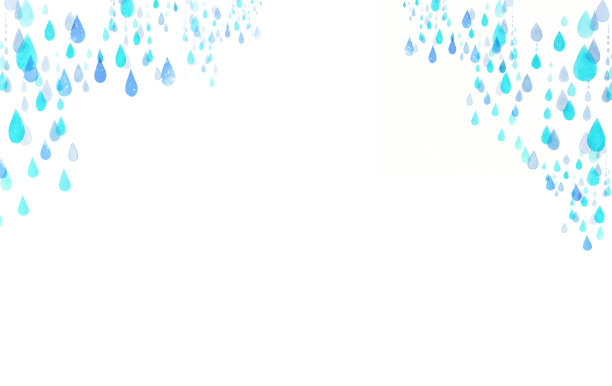 画框水彩插图的水滴图片下载