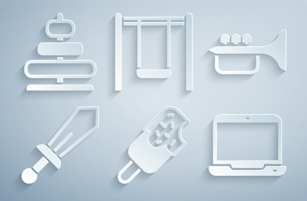 设置冰淇淋小号剑玩具笔记本秋千图片下载