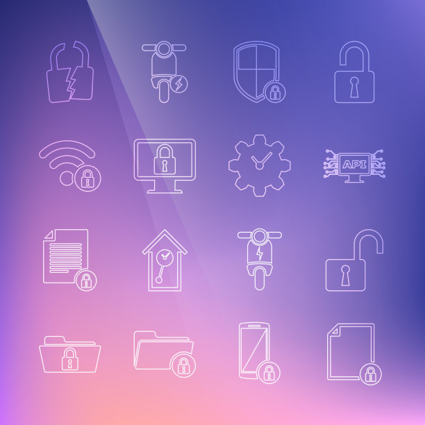 设置行文件和锁打开挂锁计算机图片下载