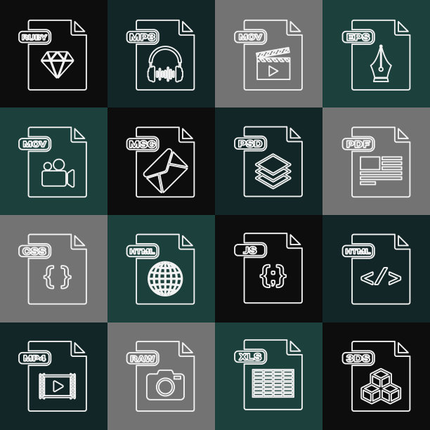 设置行3ds文件文件HTML PDF mov MSG图片下载