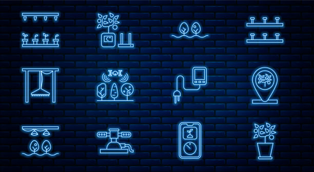 在盆栽位置设置线植，树木智能化图片下载