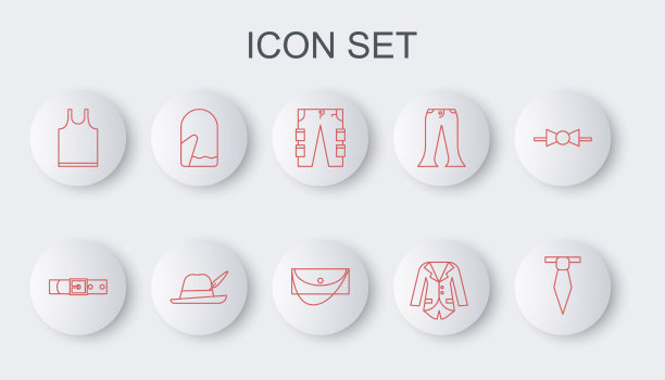 定线系皮带工装裤或运动上衣图片下载