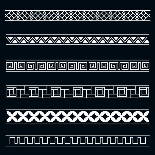 手绘希腊边界设置图片下载