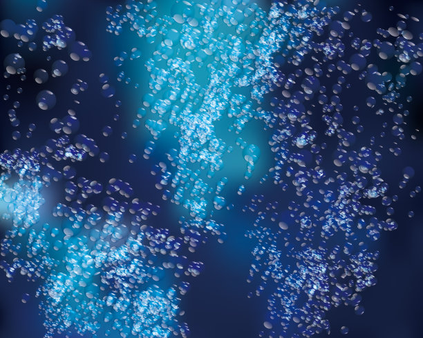 水下气泡的插图背景图片下载