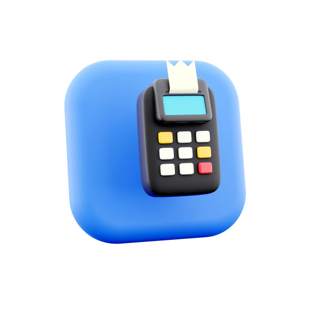 支付终端3D图标。银行付款装置。3D渲染使用信用卡在零售店购物。非接触式资金转移。3D渲染逼真孤立。图片下载