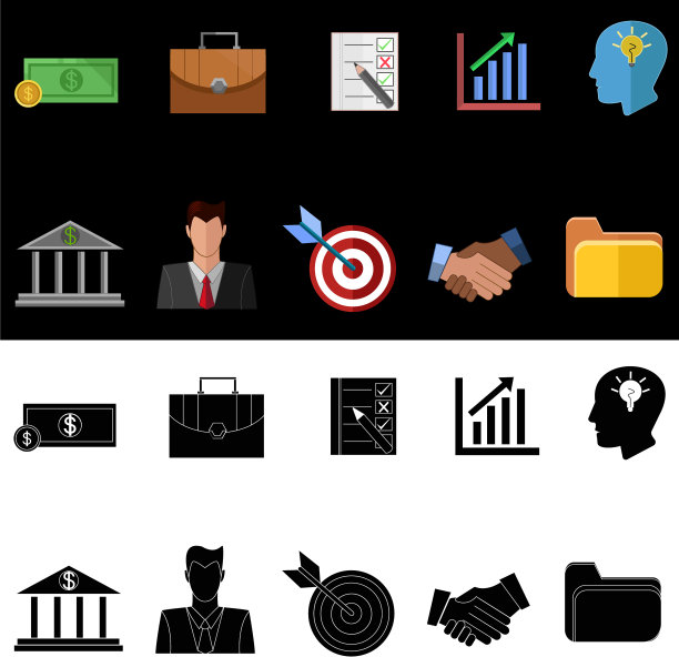 商业和营销图标图片下载