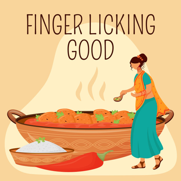 印度美食在社交媒体上发布模型图片下载