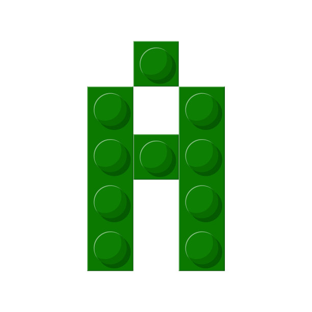 塑料积木可以拼出字母a图片下载