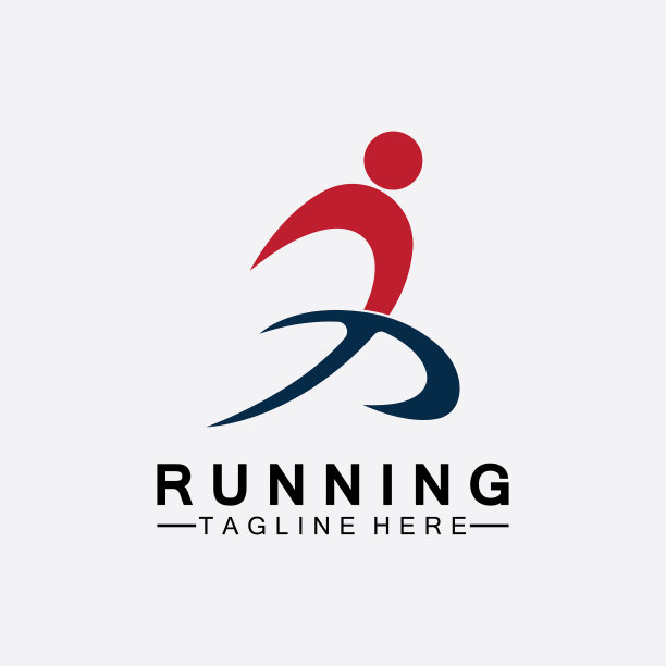 跑步者标志符号设计健康跑步图片下载