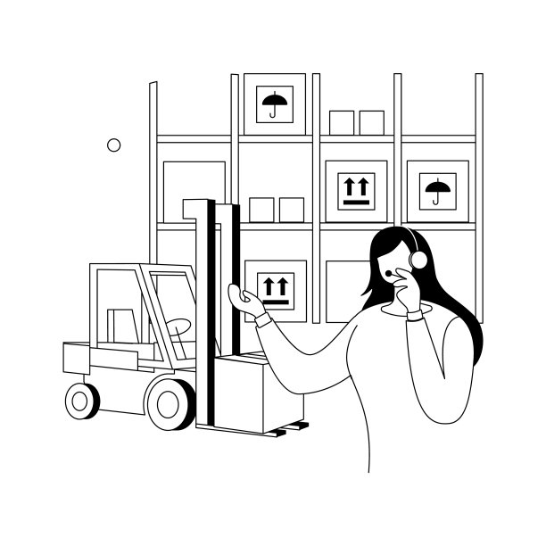 仓库物流的抽象概念图片下载