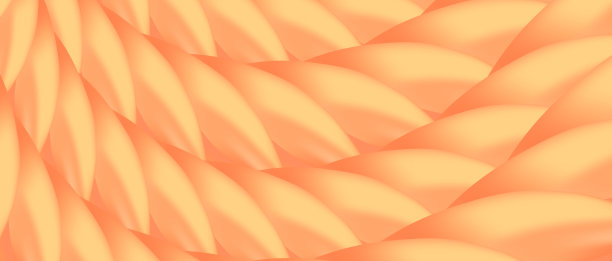 现代橘色珊瑚背景搭配桃色波。奢华的背景。3d艺术数字屏幕。有创意的海报,横幅。未来的墙纸。展示卡片。副本的空间。封面设计。广告图片下载