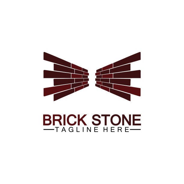 砖石标志图标设计模板图片下载