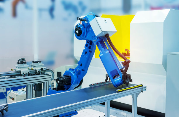 自动化工业机器人工作机器人，工业4.0及技术概念图片下载