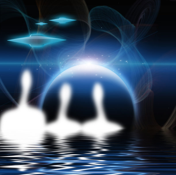 外星人和外星飞船图片下载