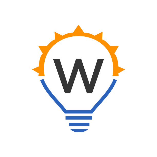 字母w电气标志字母w配灯泡图片下载