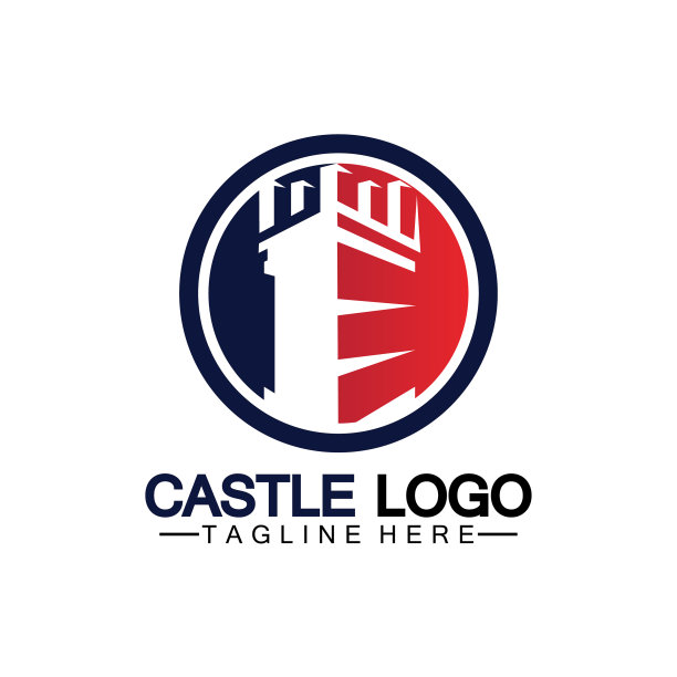 城堡标志符号设计模板图片下载