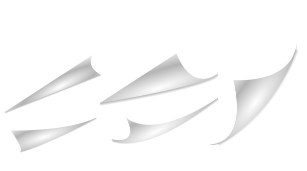 现实卷曲的页角笔记纸图片下载