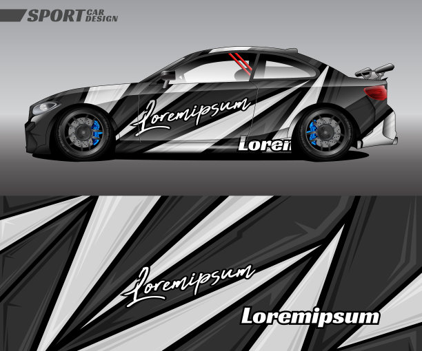 赛车包装设计，具有特殊的质感风格图片下载