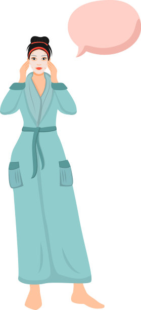 自我护理平色无脸的女子在图片下载