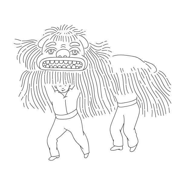 中国新年的人们穿着传统服装图片下载