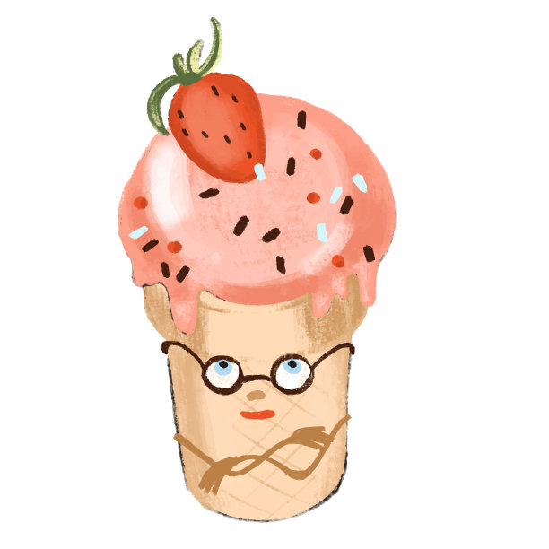 白色孤立背景上的冰淇淋图片下载