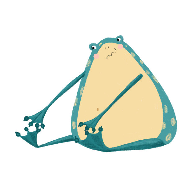 青蛙在白色孤立的背景图片下载