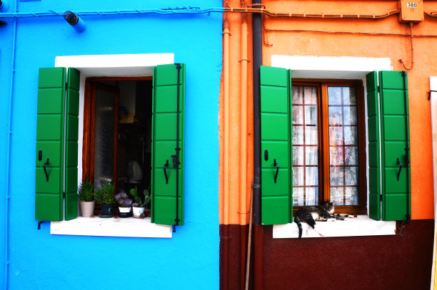 Burano的窗户图片下载