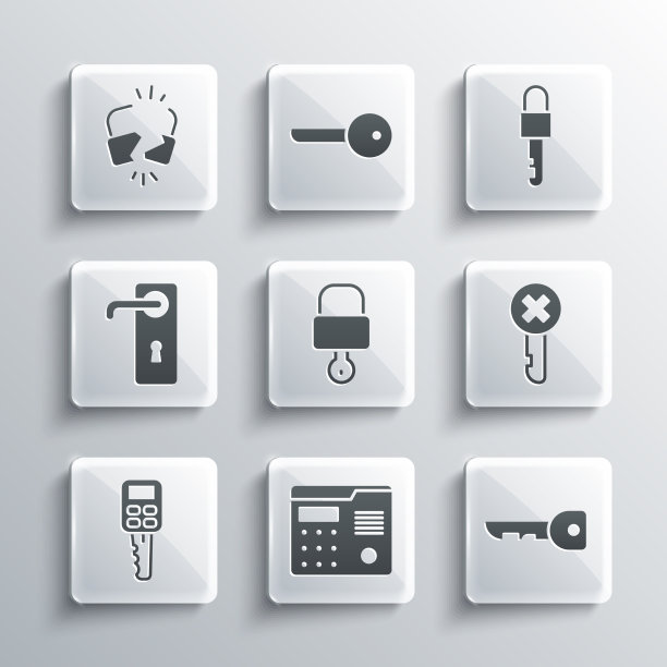 屋内对讲机系统钥匙设错锁钥匙图片下载