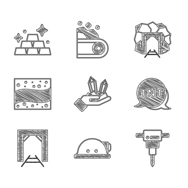 集宝石石矿工头盔施工图片下载