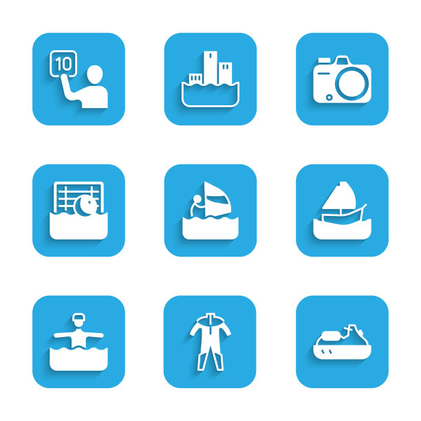 为水肺水上摩托艇设置风帆冲浪潜水服图片下载