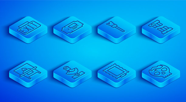 设线出口标志博物馆门票刷漆图片下载