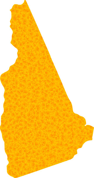 新罕布什尔州的黄金地图图片下载